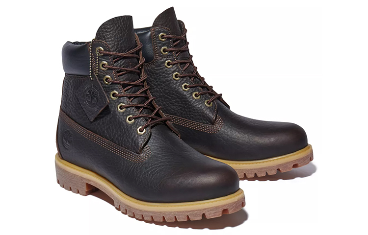 Shop Timberland添柏嵐 Premium 6吋 保暖防水馬汀靴 黑棕色
