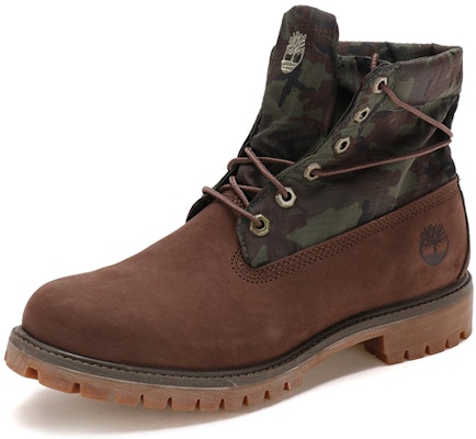 Timberland Roll Top Mid-Top Boots 'Brown Green Camouflage Print' A1UCN243 Buy Timberland Roll Top Mid-Top Boots 'Brown Green Camouflage Print' A1UCN243