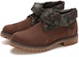Lookbook Timberland Roll Top Kasut Pertengahan 'Coklat Hijau Corak Kamuflaj' A1UCN243