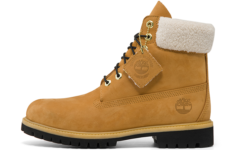 (W) Timberland 6 Inch PRM Shearling Boots 'Wheat Nubuck'