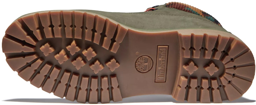 Timberland 6 Inch Premium Boot 'Dark Green Nubuck with Camouflage Collar' A2KC5A58 Details for Timberland 6 Inch Premium Boot 'Dark Green Nubuck with Camouflage Collar' A2KC5A58