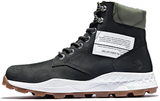 Timberland 6 Inch Brooklyn Side Zip Boots 'Black Nubuck with Green Padded Collar' A41Y6001 Timberland 6 Inch Brooklyn Side Zip Boots 'Black Nubuck with Green Padded Collar' A41Y6001