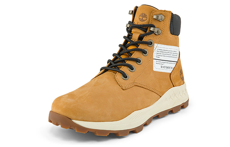 Order Timberland 6 Inch Brooklyn Side Zip Boots 'Wheat Nubuck with Black Padded Collar' A41XX