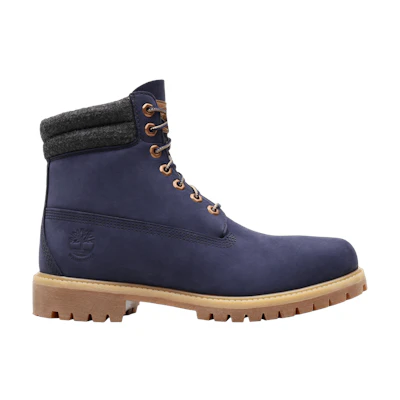 Timberland 6 Inch Double Collar Boot 'Navy Nubuck'