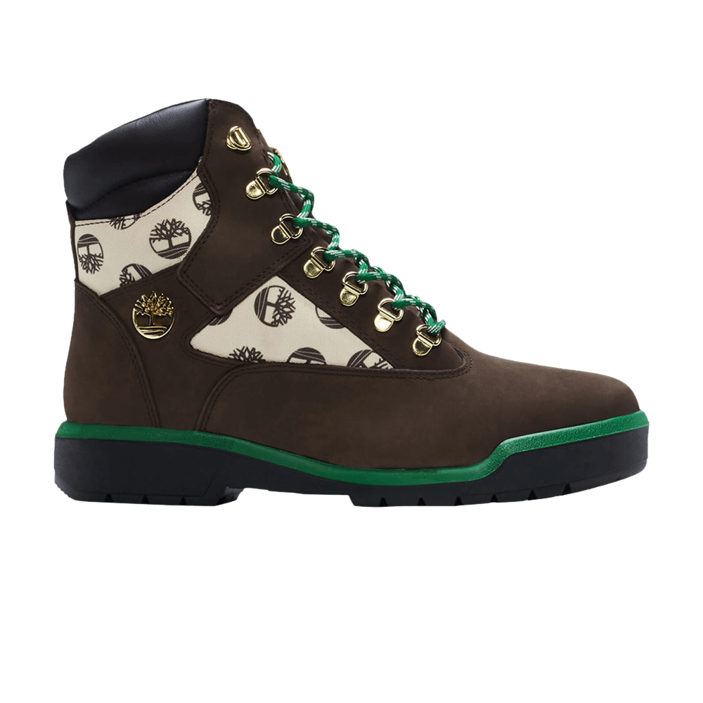 Timberland 6 Inch Field Boot Snipes Exclusive 'Allover Logo - Dark Brown' TB0A5N2J-D54