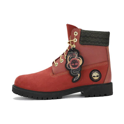 Timberland 6 Inch Lace Waterproof Boots 'Dark Red Nubuck'