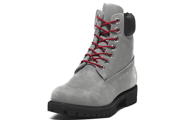 Lookbook 添柏岚经典6英寸靴'灰色翻皮配红色' A5S6ZD52