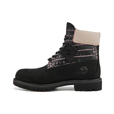 Timberland PRM Waterproof Wide Fit Boot 'Black Nubuck with Pink'