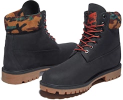 添柏岚6英寸经典靴‘黑色磨砂配迷彩领’ A2KC3001 Purchase 添柏岚6英寸经典靴‘黑色磨砂配迷彩领’ A2KC3001