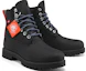 Shop Timberland Heritage 6 Inch Waterproof Wide Fit Boots 'Black Helcor Orange' A44NGW