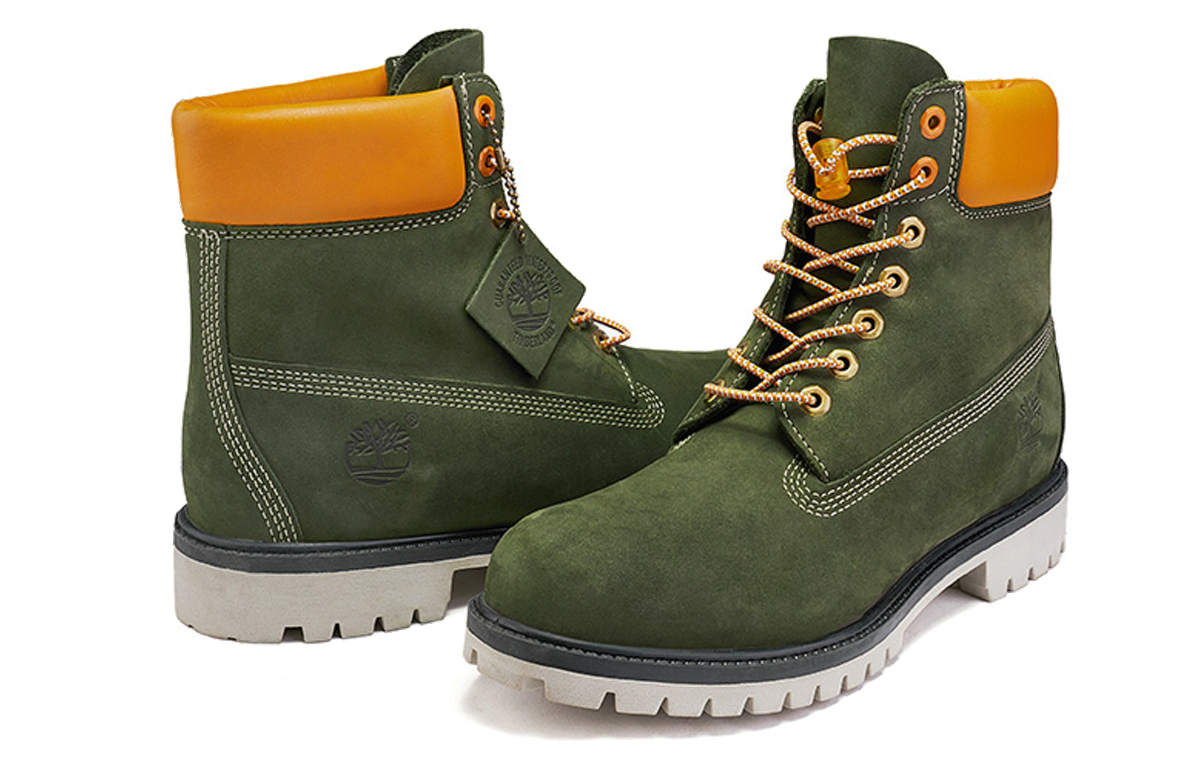 Timberland 6 Inch PRM Waterproof Boot 'Olive Green Orange' 圖 5
