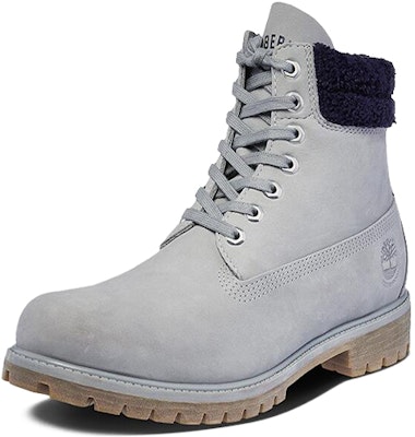 Timberland Waterproof 6 Inch Double Collar 'Grey Furry Blue' A1ZKU Order Timberland Waterproof 6 Inch Double Collar 'Grey Furry Blue' A1ZKU