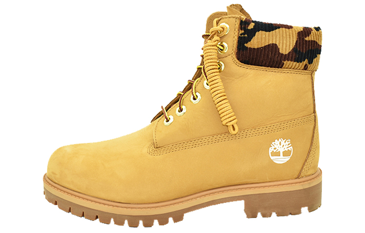 Timberland 6 Inch Premium Boot 'Wheat Nubuck with Camouflage Collar' A2KCE231