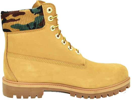 Timberland 6 Inch Premium Boot 'Wheat Nubuck with Camouflage Collar' A2KCE231 Order Timberland 6 Inch Premium Boot 'Wheat Nubuck with Camouflage Collar' A2KCE231