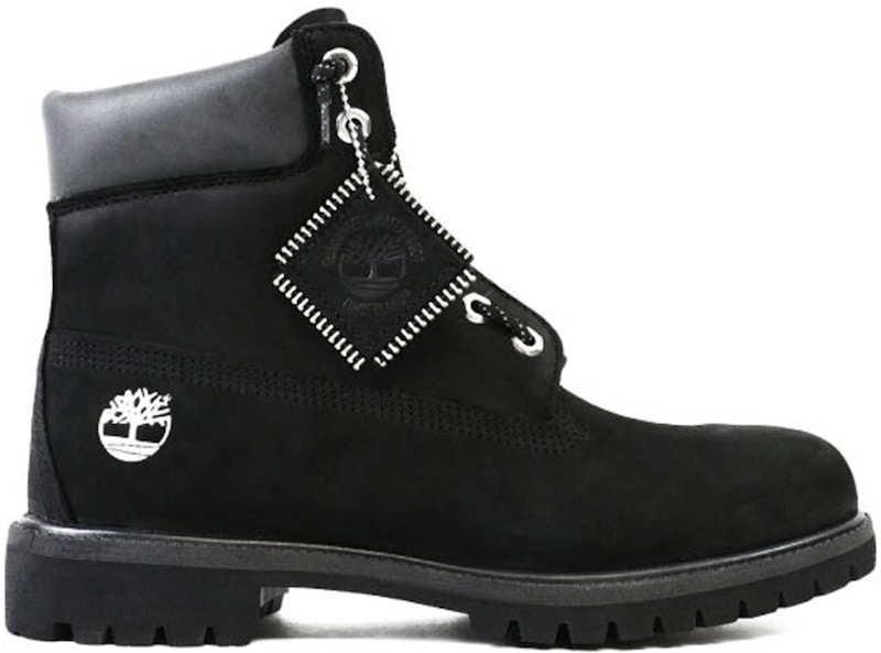 Timberland 6 Inch PRM Boots 'Black Zip'