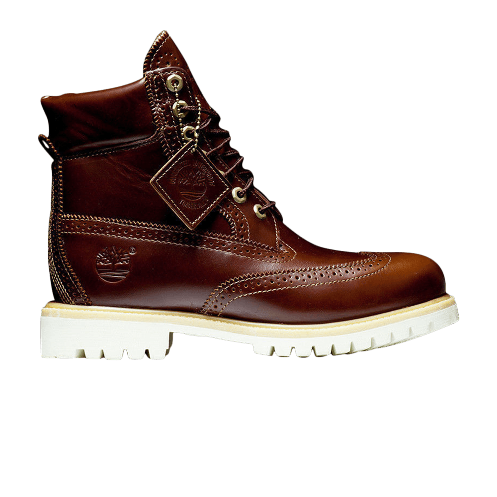 Timberland 6 Inch Premium Brogue Wingtip &#x27;Chestnut&#x27; TB0A16WL