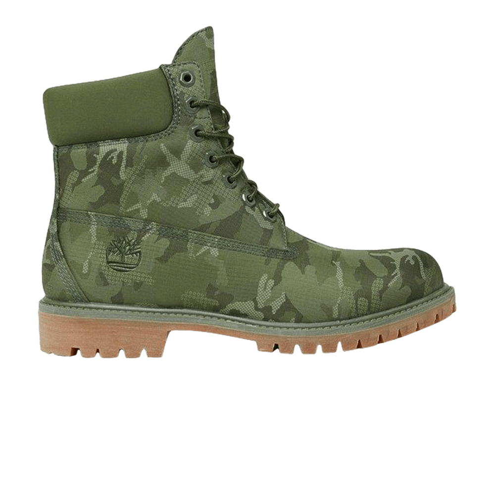 Buy But Timberland 6 Inci Premium Fabrik But 'Camo Hijau' TB0A1U9I