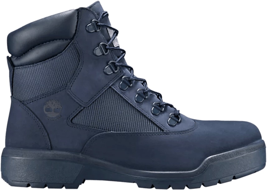 Navy blue timberland field boots hot sale