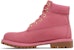 (Grad Sekolah) Timberland 6 Inci Premium Junior 'Merah Jambu Sederhana' TB0A42WRD56