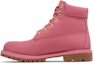 Lookbook (Grad Sekolah) Timberland 6 Inci Premium Junior 'Merah Jambu Sederhana' TB0A42WRD56