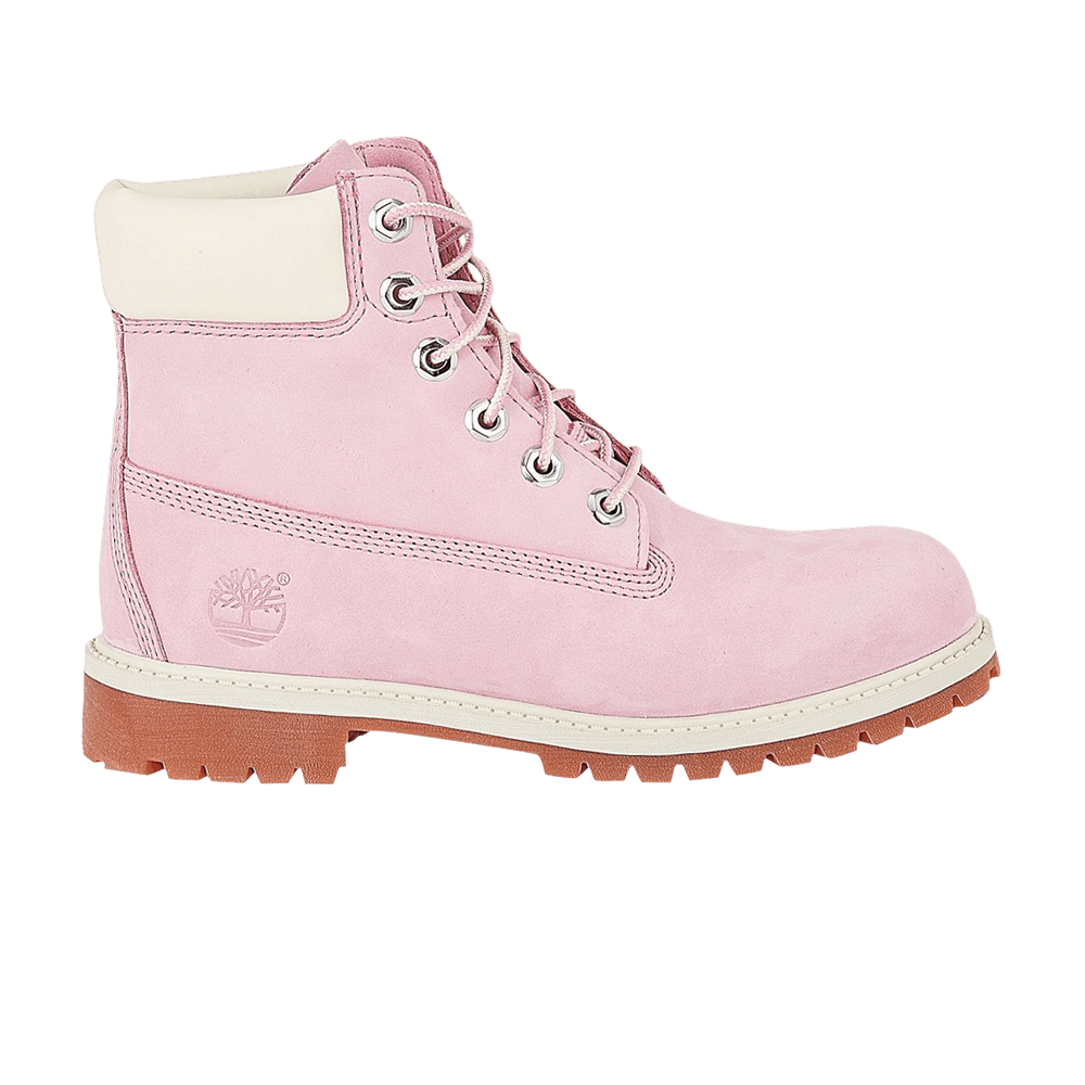 (Grade School) Timberland 6 Inch Premium Junior 'Pink White' TB0A13WAM ...