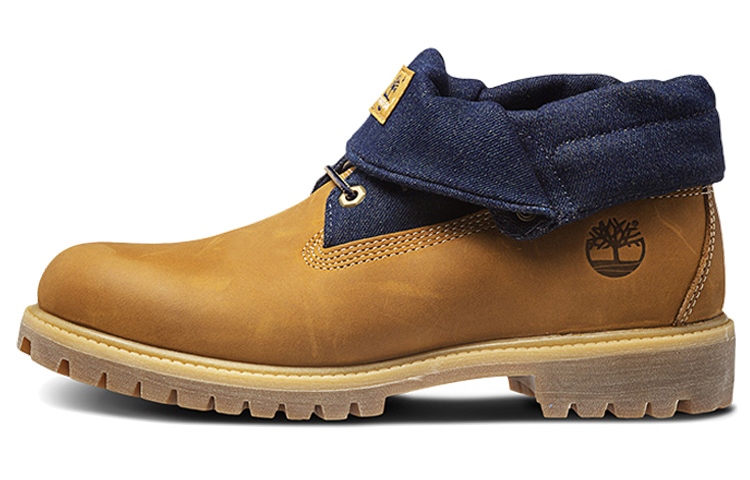 Timberland 6 Inch Premium Roll-Top Boots 'Wheat Navy' A17BB