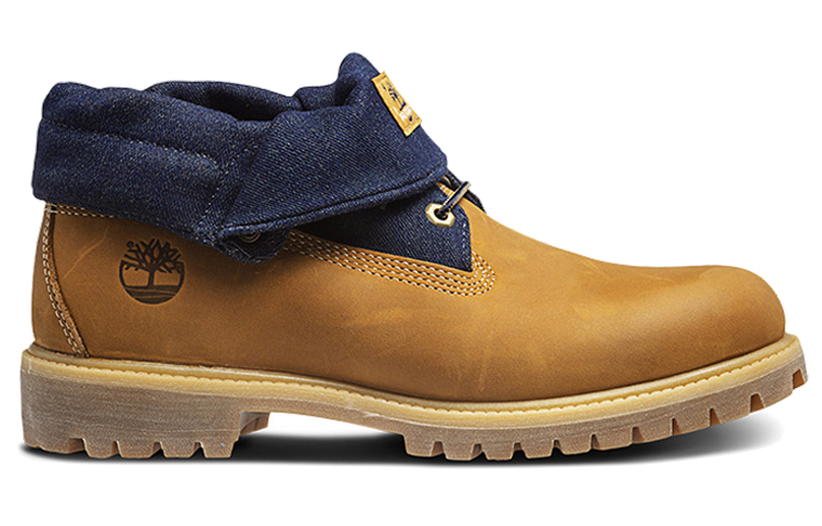 Order Timberland 6 Inch Premium Roll-Top Boots 'Wheat Navy' A17BB