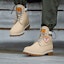 Sizing Timberland 6 Inch Heritage Kasut Cupsole 'Beige Nubuck dengan Hitam' A2M5BW