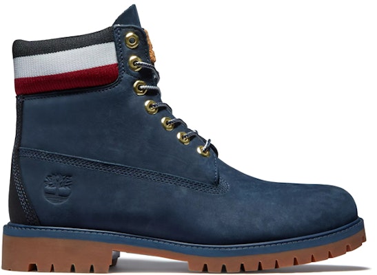 Timberland 6 Inch Heritage Cupsole Boots 'Navy Nubuck with Red' A2M59019 Order Timberland 6 Inch Heritage Cupsole Boots 'Navy Nubuck with Red' A2M59019