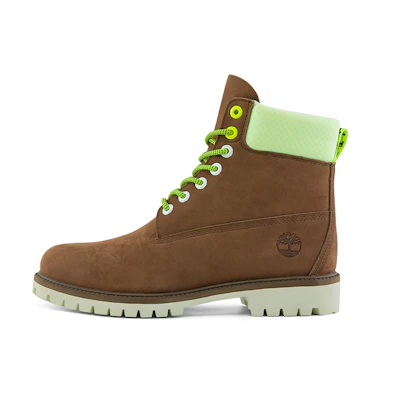Timberland Hi-Vis Heritage 6 Inch Waterproof Wide Fit Boot 'Dark Purple'