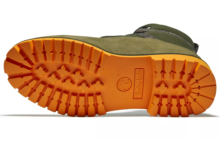 Timberland Heritage 6 Inch Waterproof Leather and Fabric Boot 'Dark Green Nubuck' 圖 6