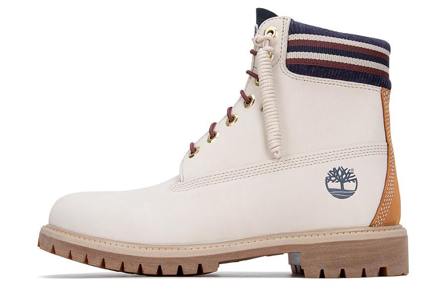 Timberland 6 Inch Waterproof Boot 'White Orange' A5ZY7F48