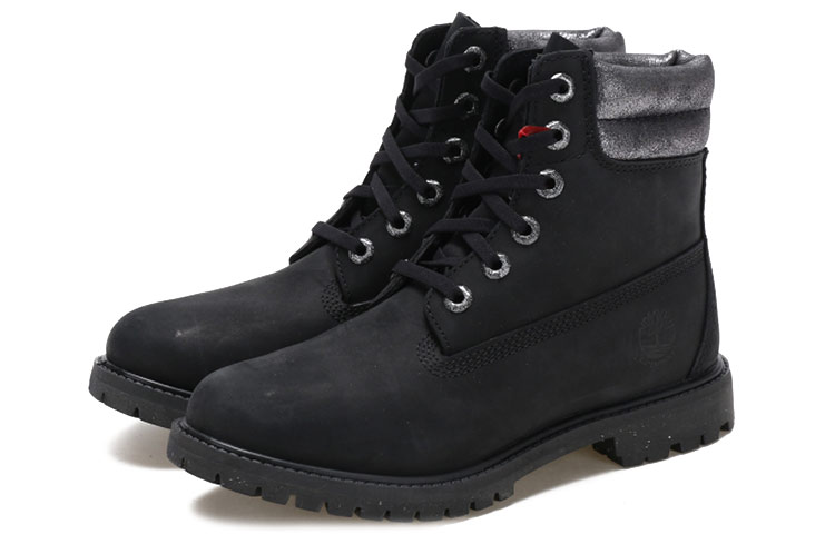 Shop Timberland 6 Inch Waterville Double Collar Boots 'Black' A1QT1