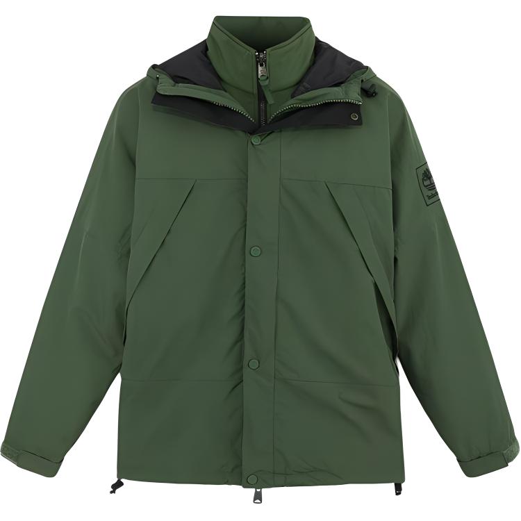 Order Timberland 3-in-1 Jaket Kalis Air Softshell Hitam Hijau Hutan. A69F2-EIN