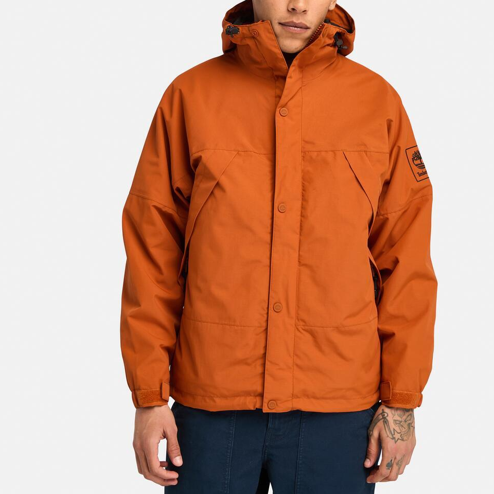 Shop Timberland  3-in-1 Waterproof Windproof Breathable Jacket - Brown A69F2888