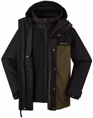 Timberland 3合1防水防風羊毛外套 黑色/橄欖綠 A696HDX8 Buy Timberland 3合1防水防風羊毛外套 黑色/橄欖綠 A696HDX8