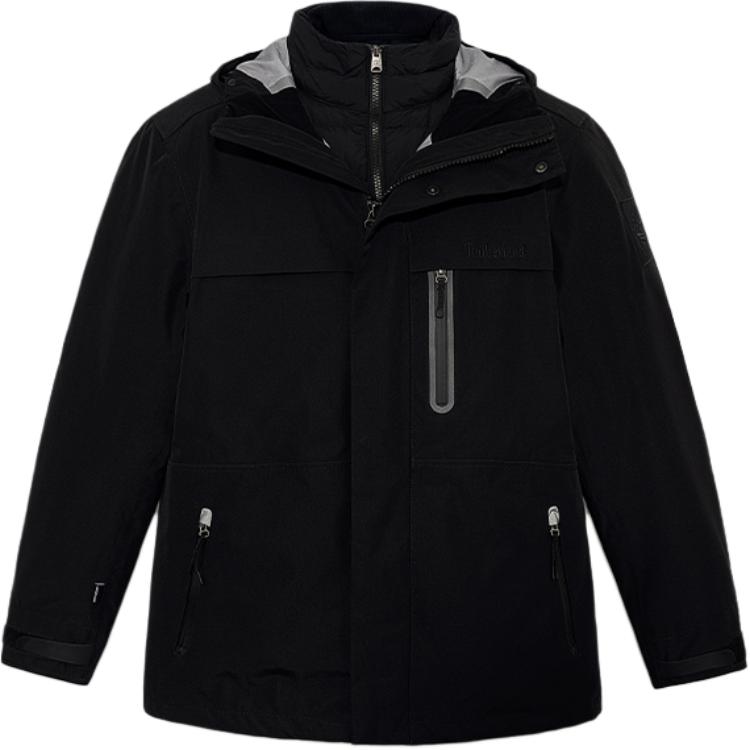 Timberland  3-in-1 Waterproof Windproof Outdoor Down Jacket Black. A2M6X-001