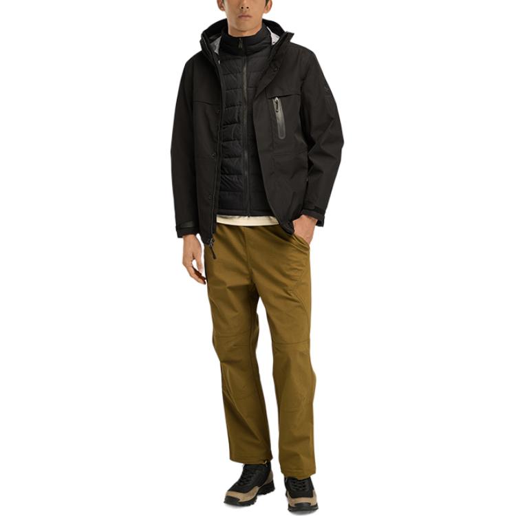 Shop Timberland  3-in-1 Waterproof Windproof Outdoor Down Jacket Black. A2M6X-001