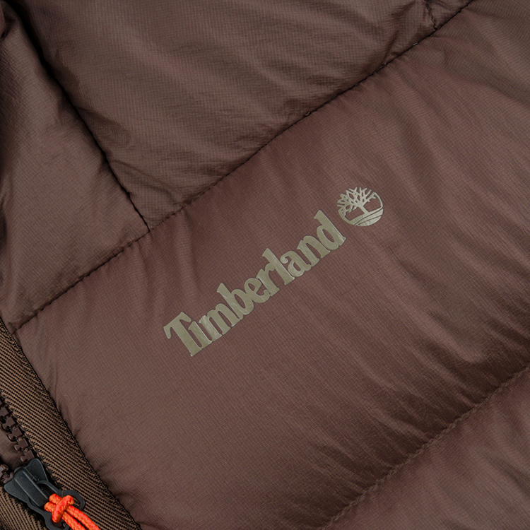 Shop Timberland  800 Fill Power Down Water-Resistant Jacket Chocolate Brown. A5M6P243
