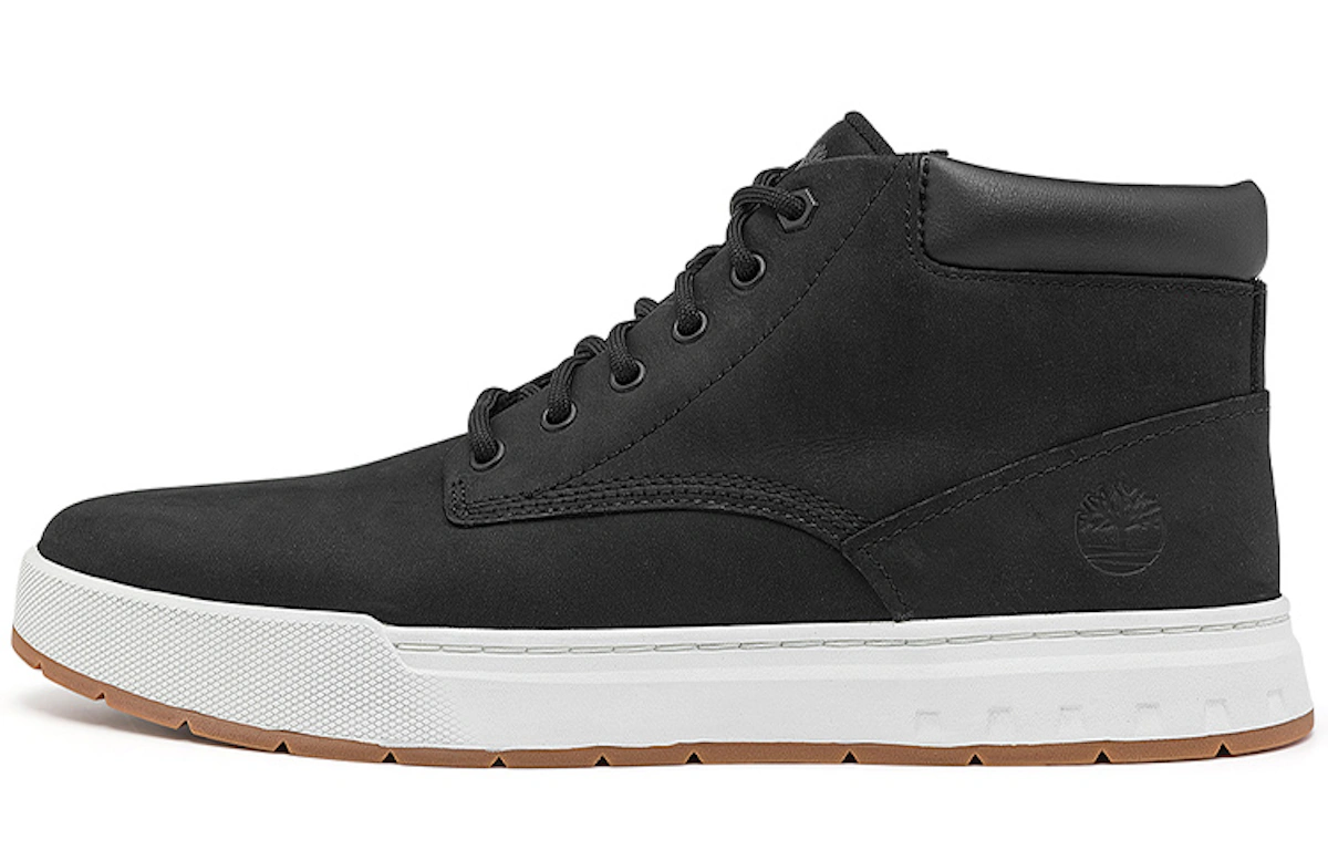 Timberland Maple Grove Wide Fit Leather Chukka Boots 'Black'