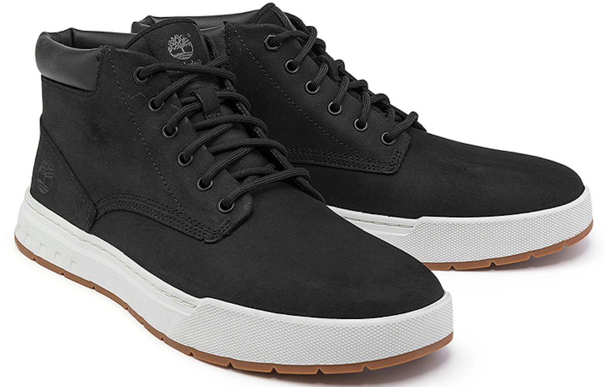 Timberland Maple Grove Wide Fit Leather Chukka Boots 'Black'