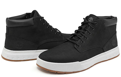 Timberland Maple Grove Wide Fit Leather Chukka Boots 'Black'