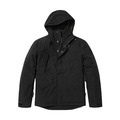 Timberland Black Waterproof 3-in-1 Jacket with Detachable Hoodie. A5XG1-001