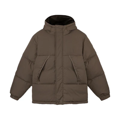 Timberland Chocolate Water-Resistant Insulated Down Jacket Outdoor Style A44PH-BK0
