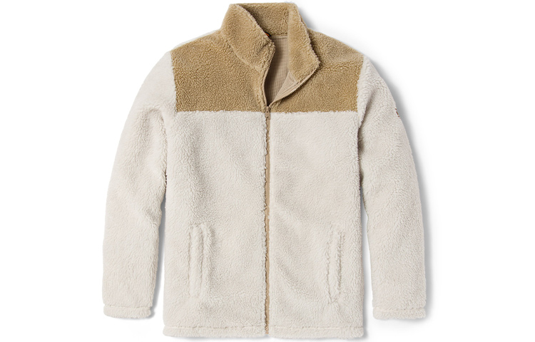 Timberland  Fleece-Lined Logo Colorblock Jacket Winter Casual - Light Khaki. A43P2-BM3