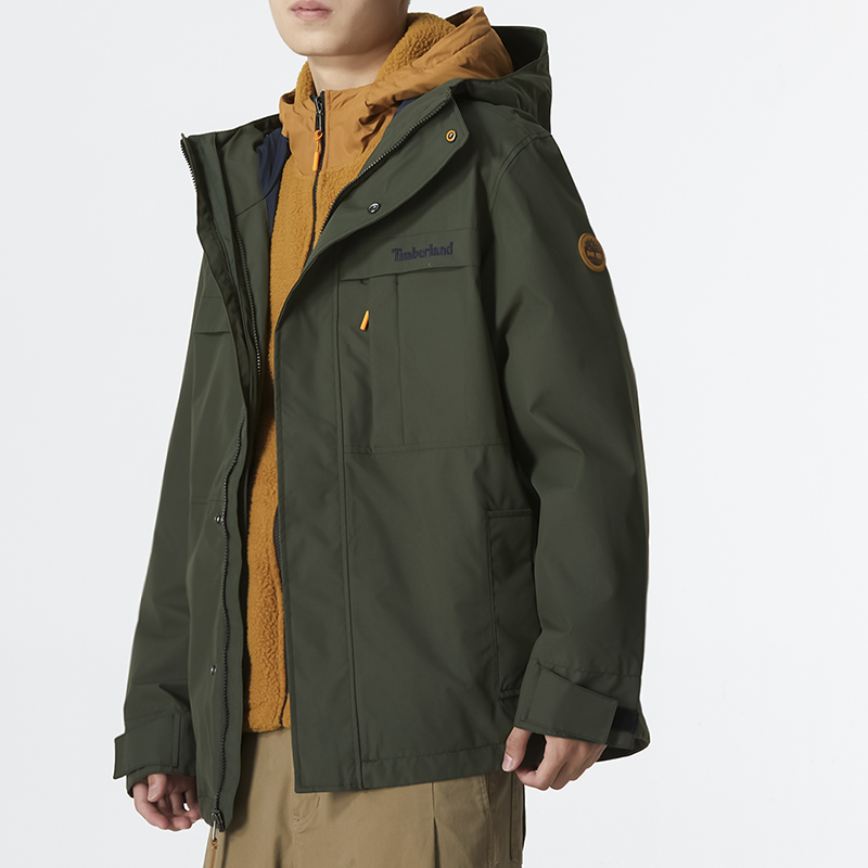 Timberland  Green 3-in-1 Windproof Hooded Jacket Casual Sportswear. A696H-U31 圖 8