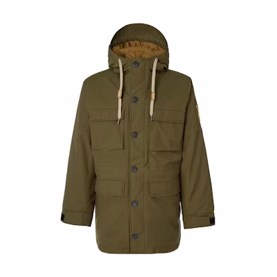 Timberland Green Solid Hooded Puffer Jacket A6959-302