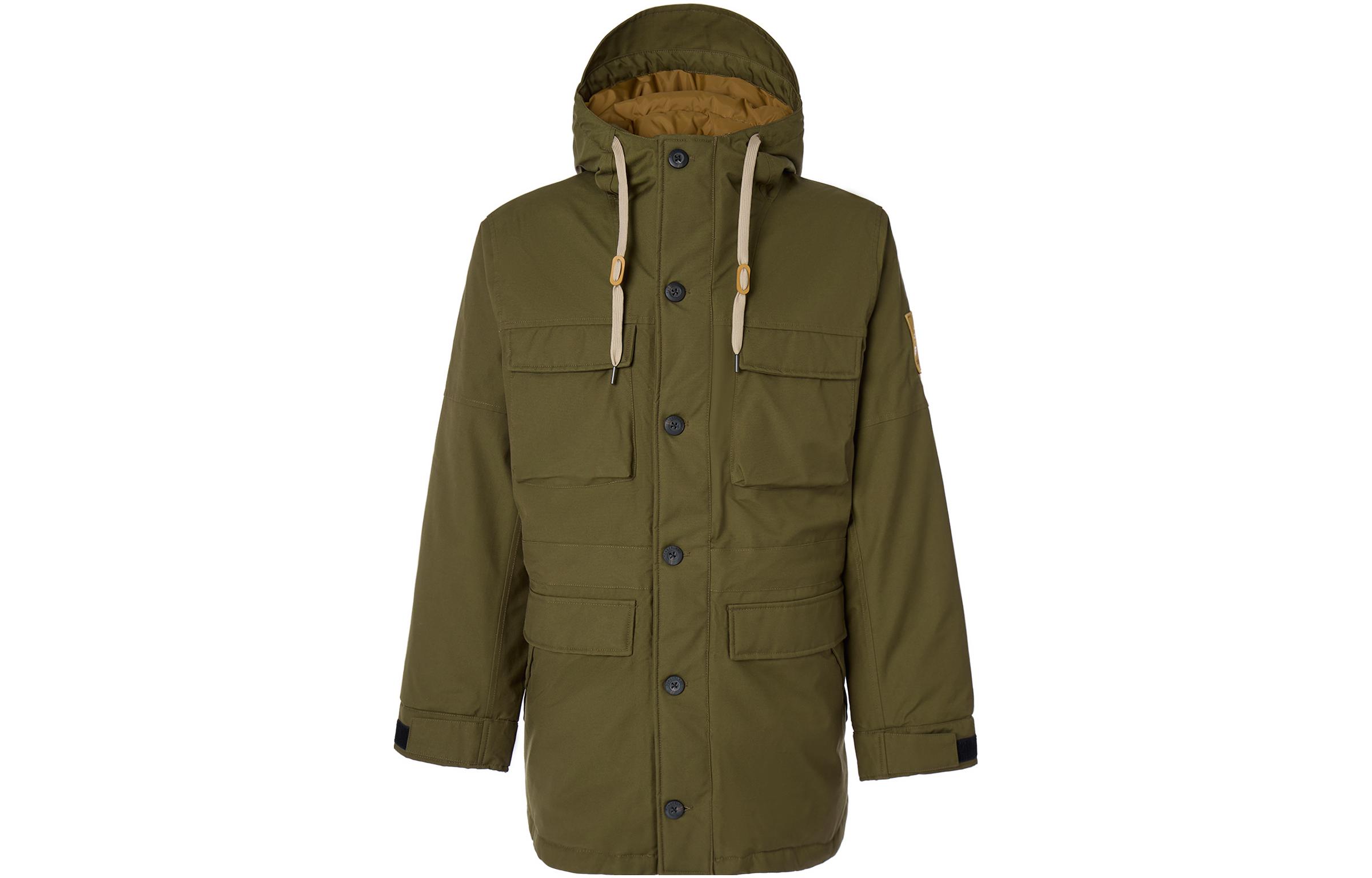 Order Timberland Jaket Puffer Hoodie Hijau Solid A6959-302