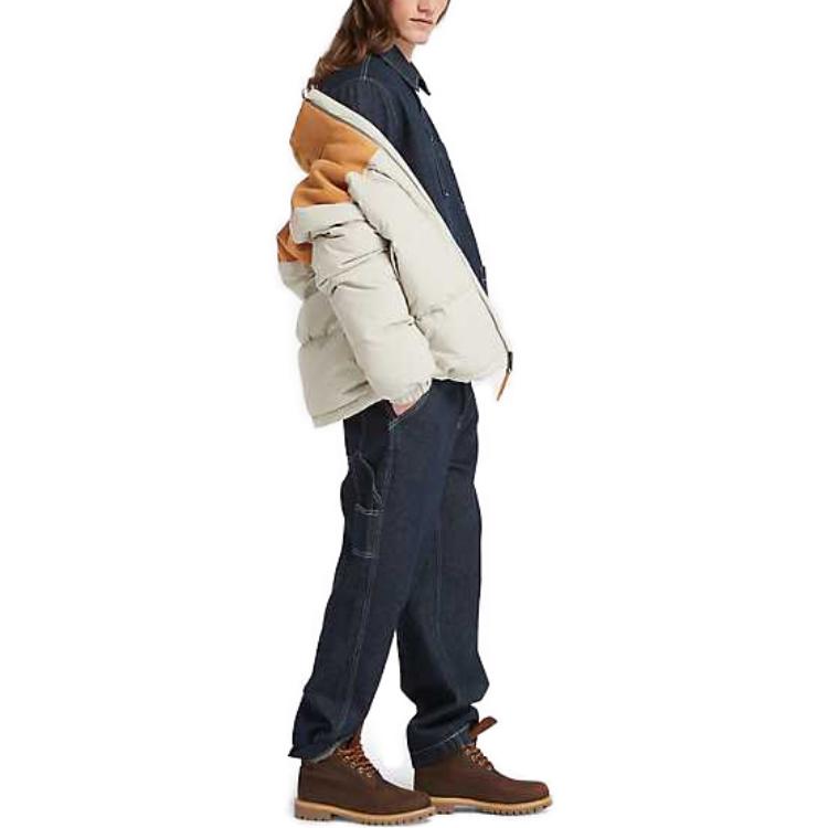 Details for Timberland Mount Welch Jaket Puffer Tahan Air Abu-abu Coklat. A6G2N-CY2