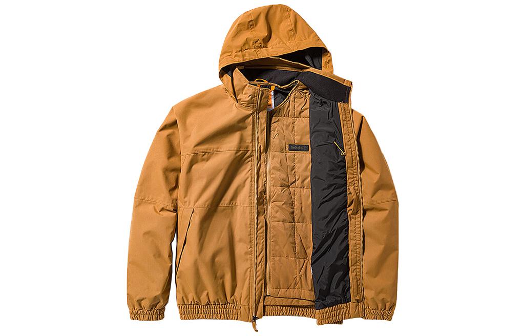 Shop Timberland Jaket Hooded Kalispis Tahan Air & Bernafas Warna Wheat. A6NFS-P47